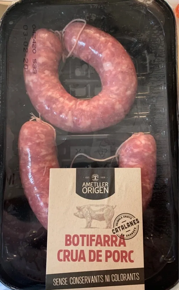 Butifarra cruda de cerdo