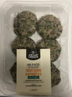 Mini burguer de pollastre amb espinacs