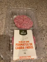 Burger amb formatge de cabra i nous
