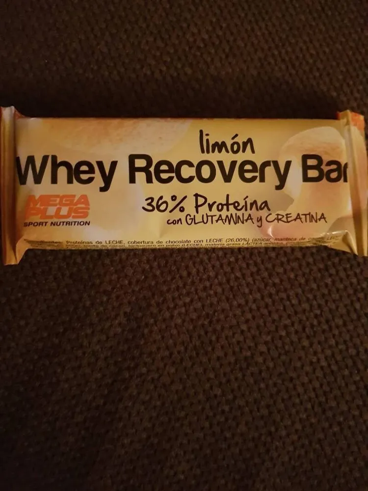 Whey recovery bar