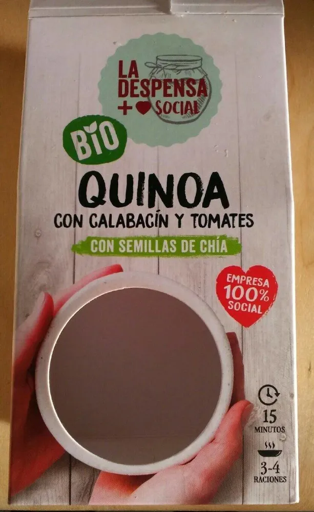 Quinoa con calabacín, tomates y chía