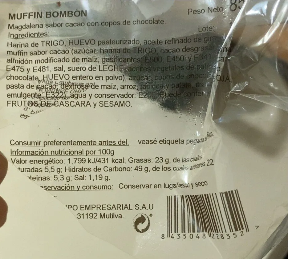 Muffin bombón