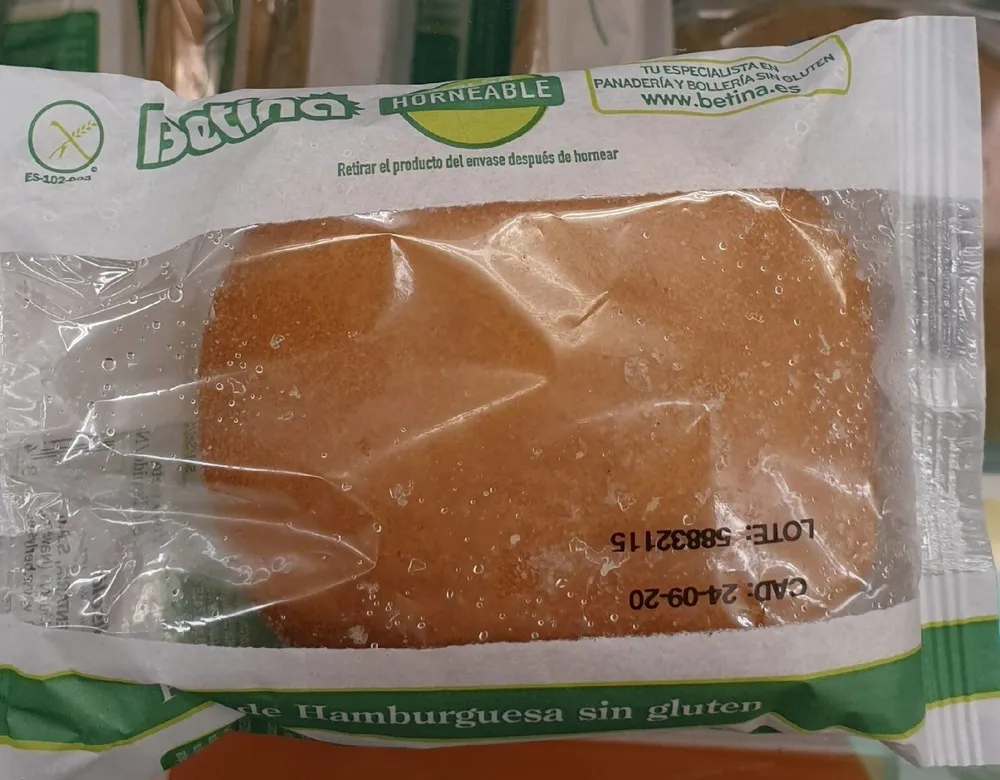 Pan de hamburguesa sin gluten