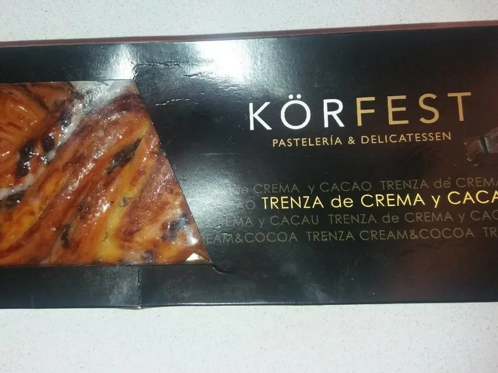 Trenza de crema y cacao