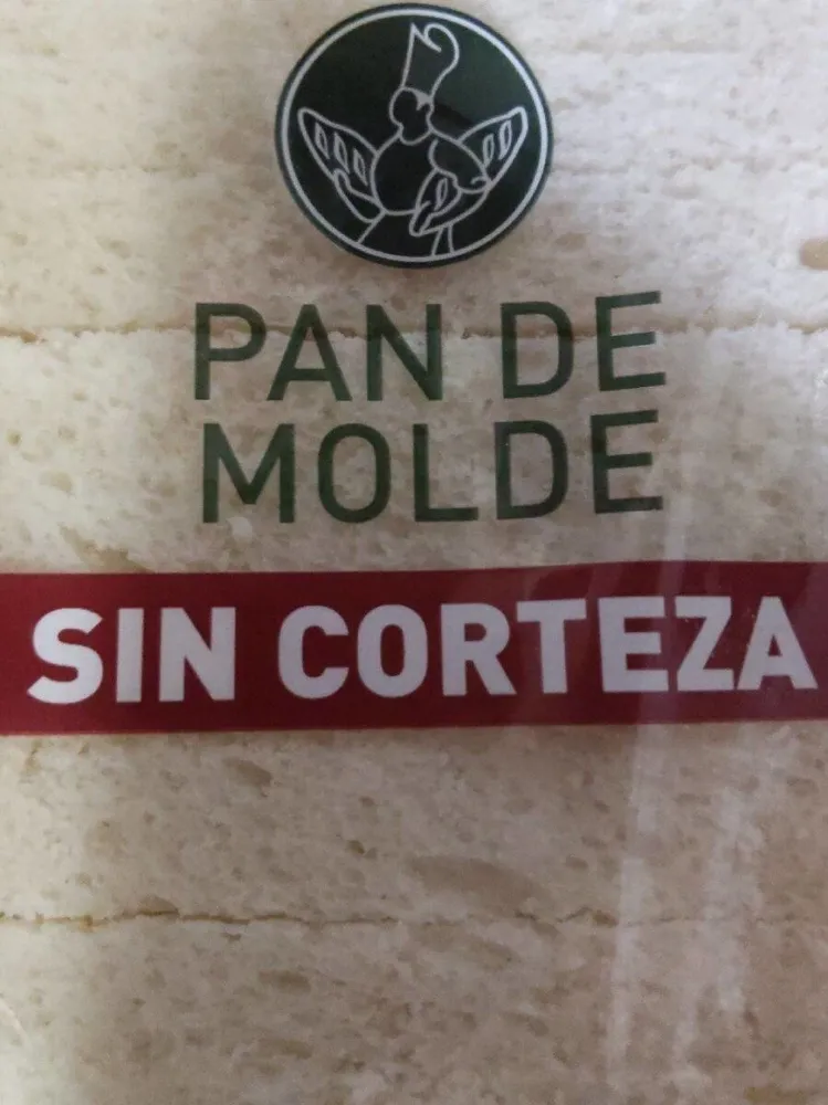 Pan de molde sin corteza