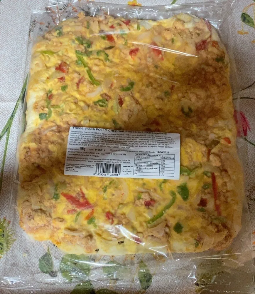 Pizza pollo cheddar
