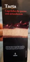 Tarta capricho de queso con arándanos