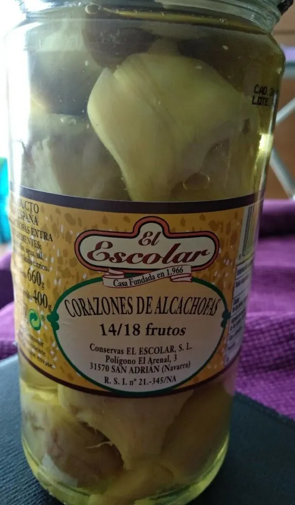 Corazones de alcachofas
