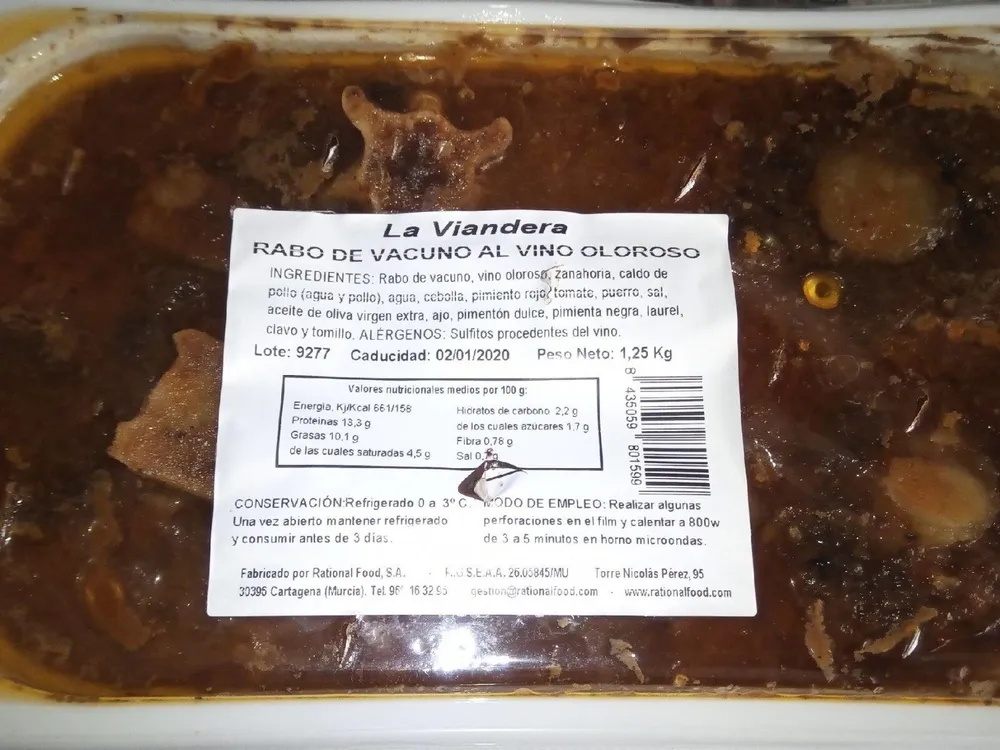 Rabo de vacuno al vino oloroso