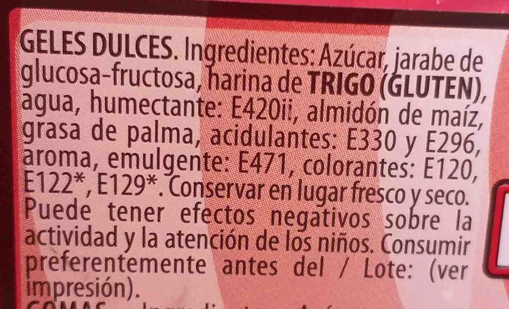Geles dulces