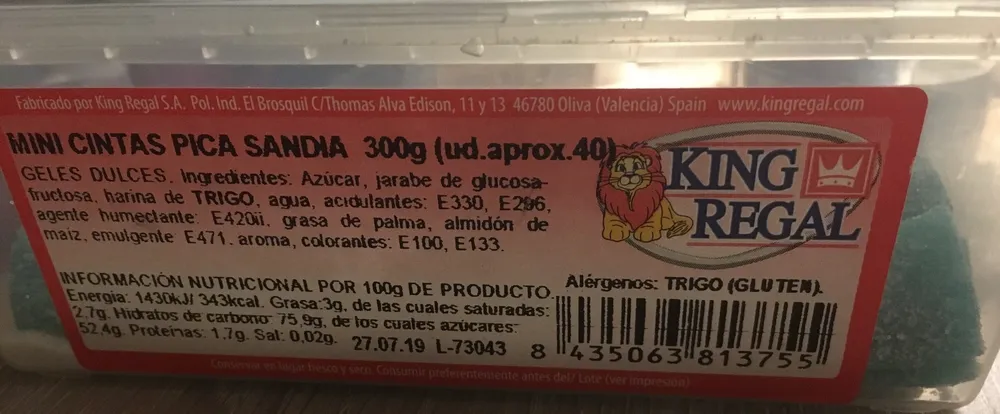 Mini Cintas pica sandia 300g