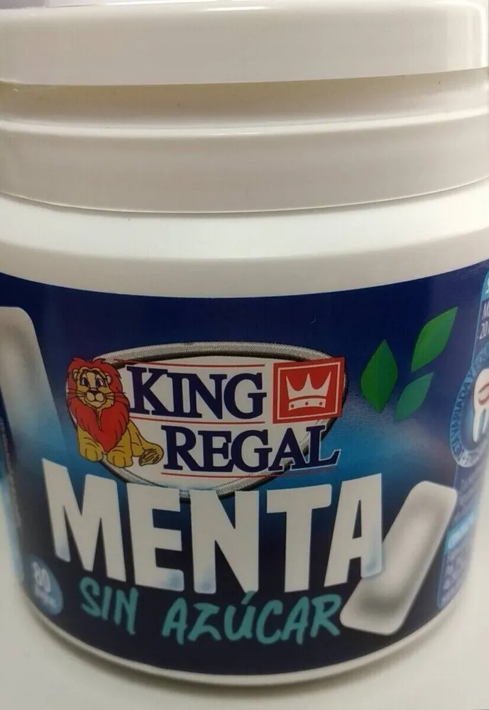 CHICLE SABOR MENTA CON EDULCORANTES. SIN AZÚCAR
