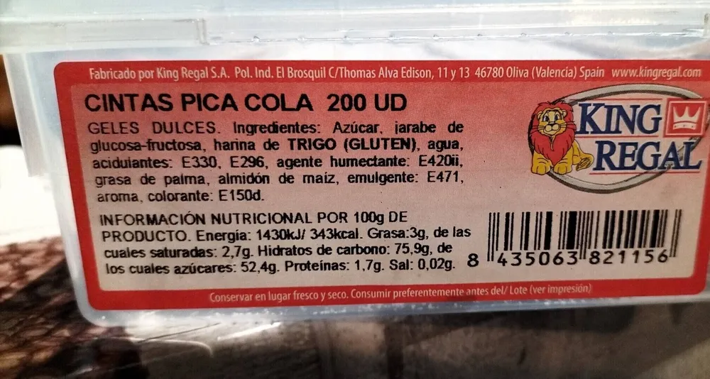 KR Lengua Cola Pica 200 Und