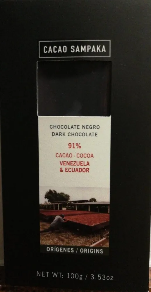 Chocolate negro 91% Venezuela & Ecuador