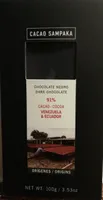 Chocolate negro 91% Venezuela & Ecuador