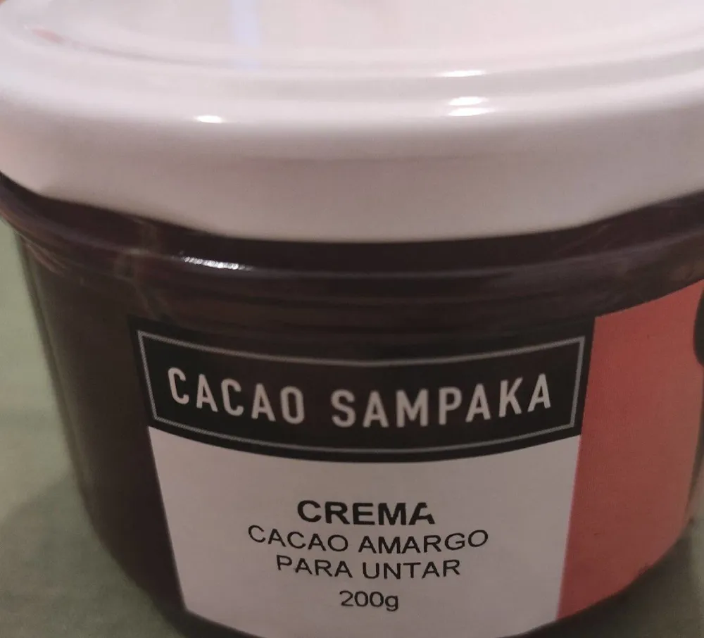 Crema de cacao amargo