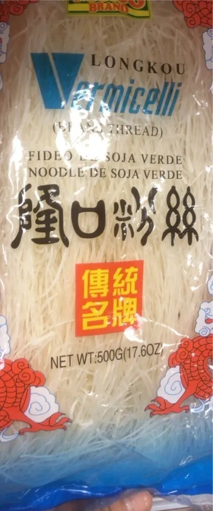 Fideo de soja verde