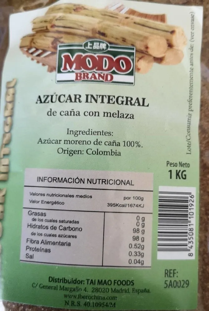 Azucar integral