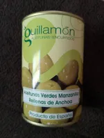 Aceitunas verdes manzanilla rellenas de anchoa