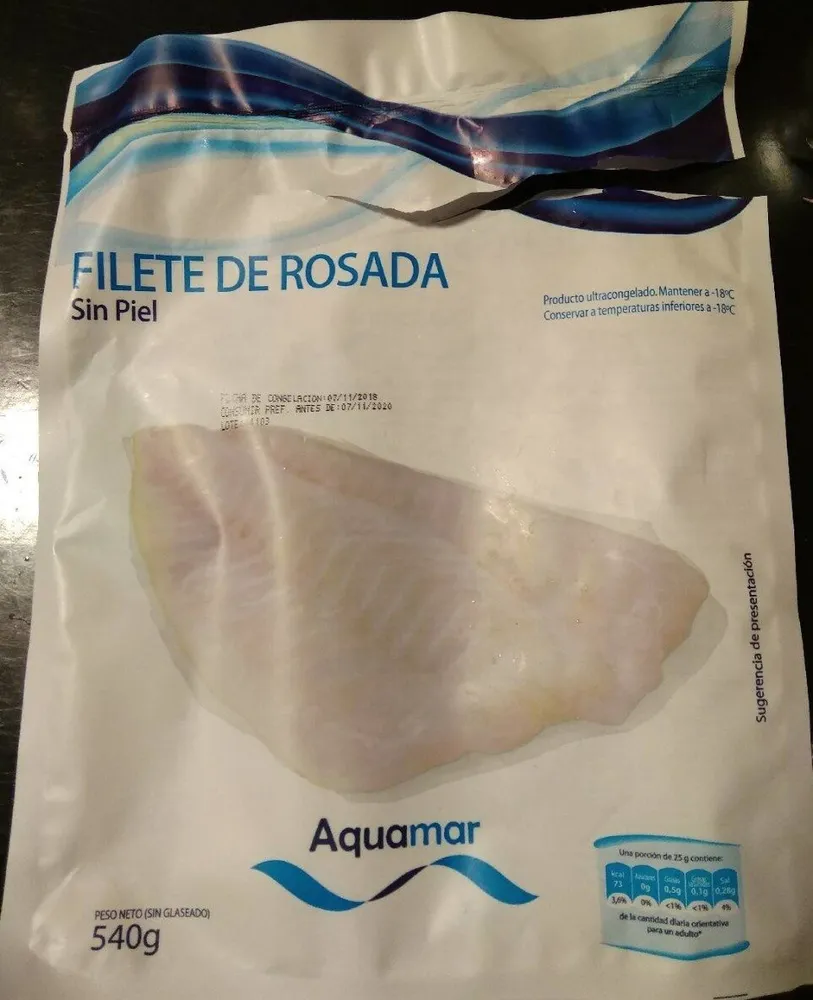 Filete de rosada sin piel