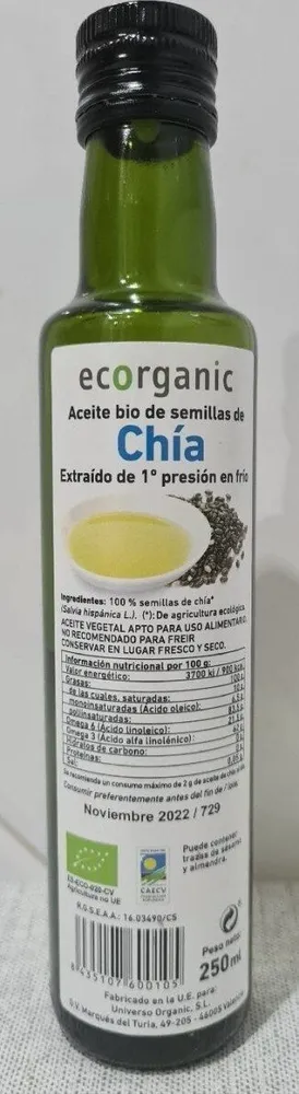 Aceite Bio de Chía