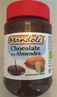 Crème chocolat et amandes