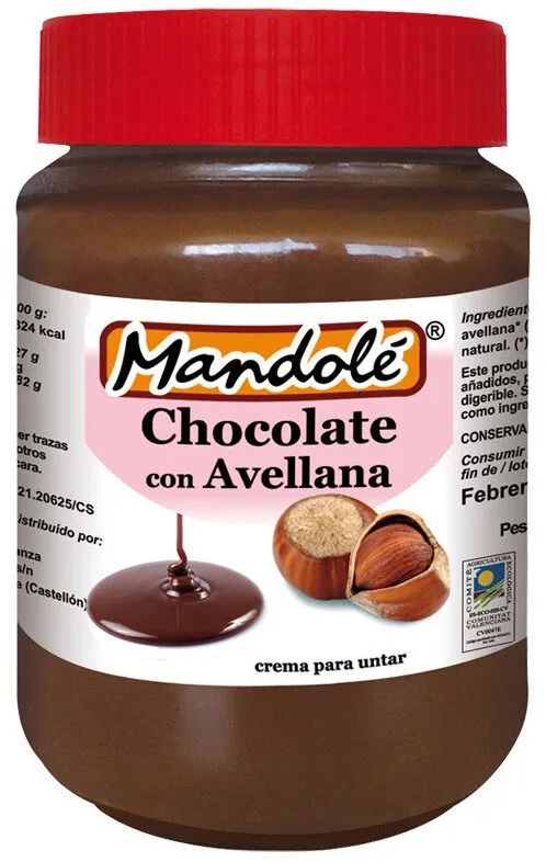 Crema para untar Cacao con Avellana