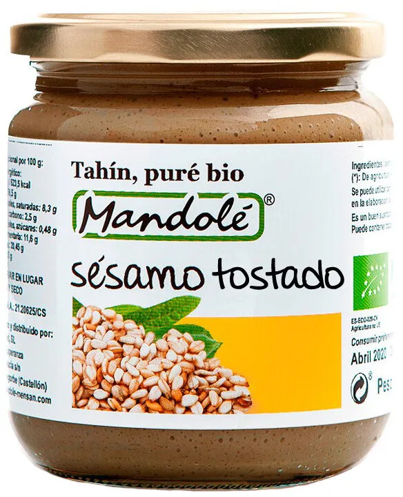Tahín, puré de sésamo tostado Bio
