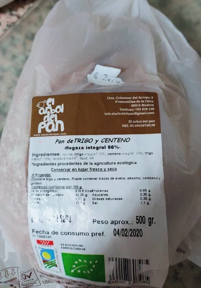 Pan de trigo y centeno