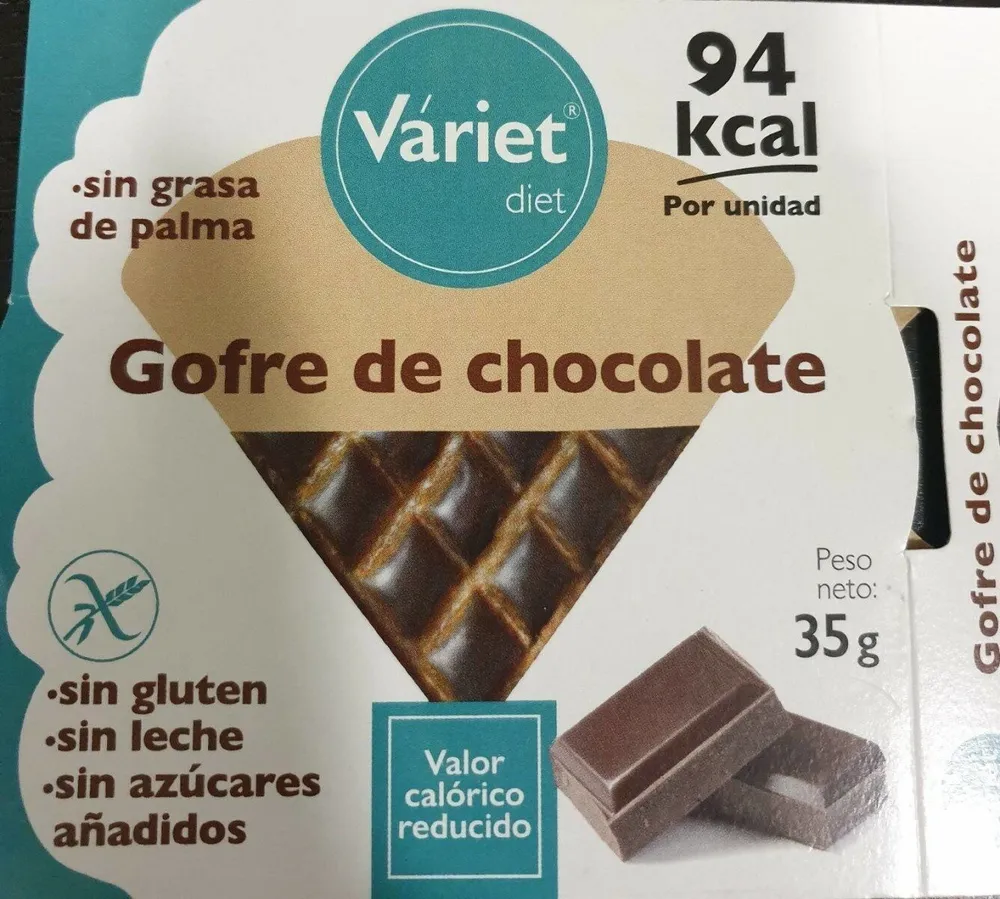 Variet gofre chocolate sin gluten