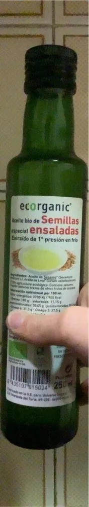 Aceite bio de semillas