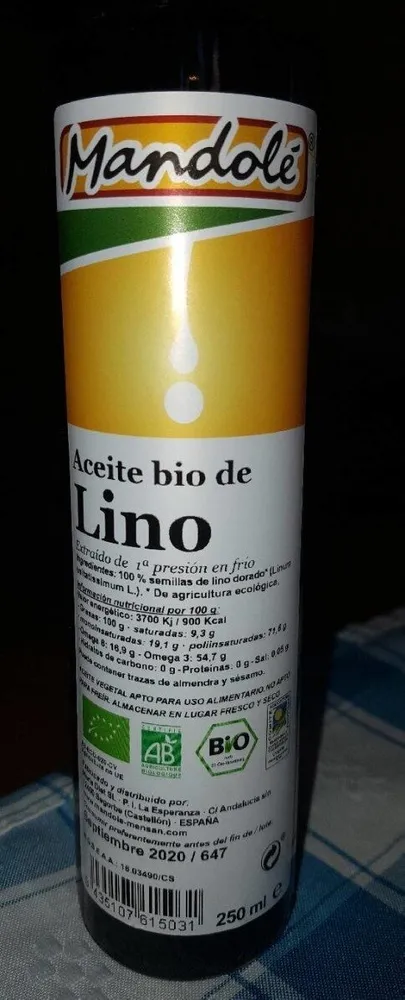 Aceite bio de lino