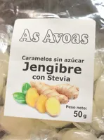 Caramelos sin azúcar Jengibre con Stevia