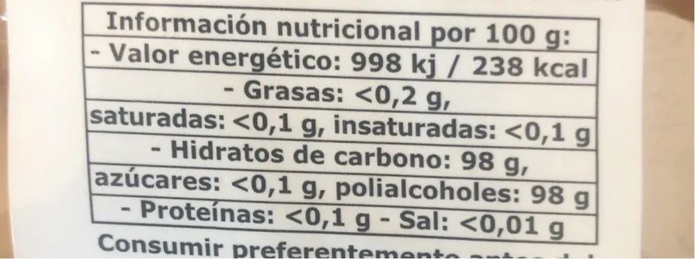 Caramelos sin azucar Propolis