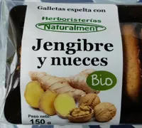 Galletas de espelta con jenjibre y nueces