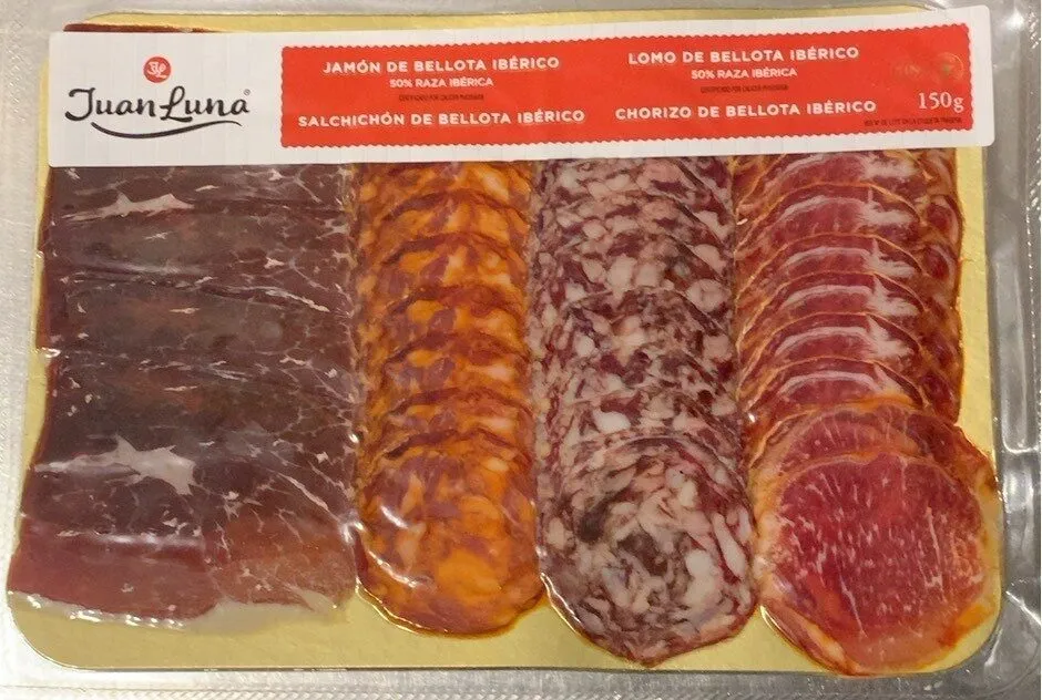 Tabla de 4 productos de bellota ibéricos