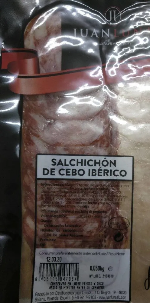 Salchichón de cebo iberico