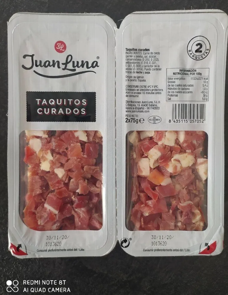 Taquitos curados