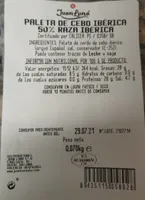 Paleta de cebo ibérica