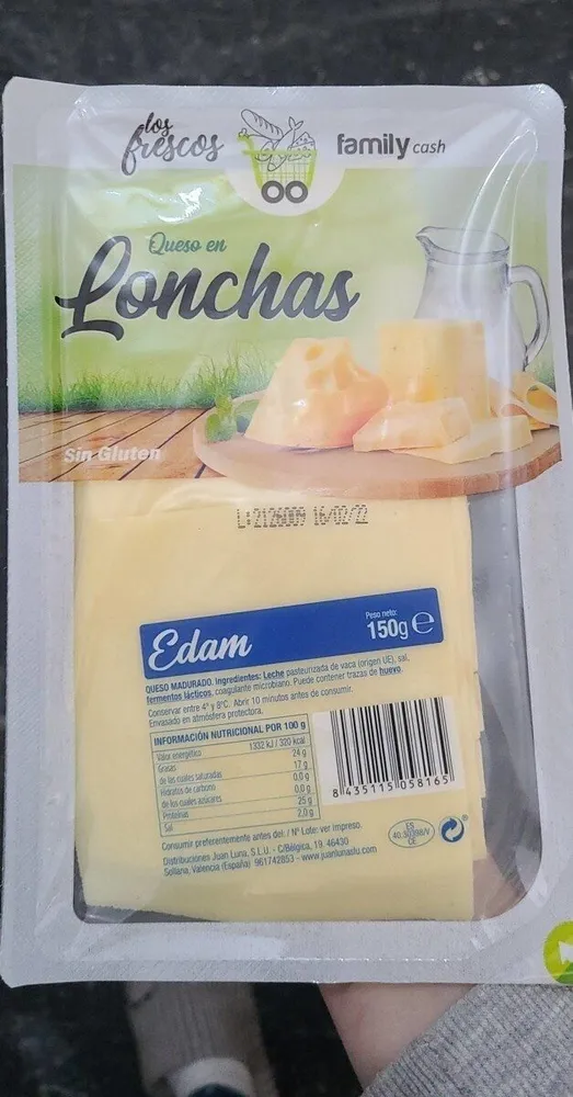 Queso en loncha edam