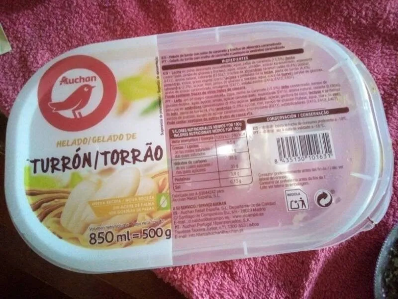 Helado turrón