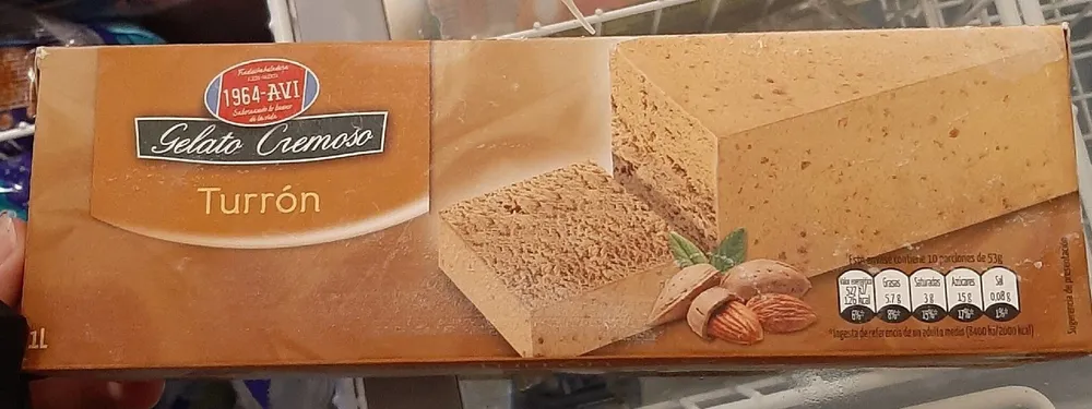 Helado de turrón