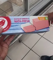 Bloque sabor nata fresa