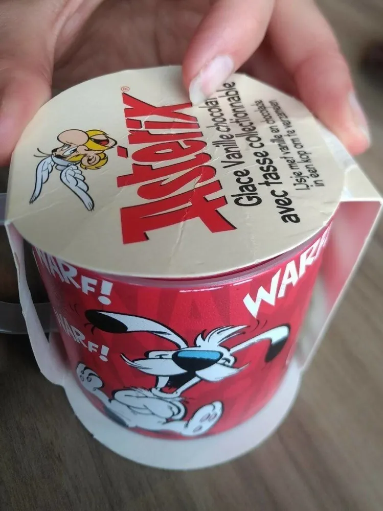 Astérix glace vanille chocolat