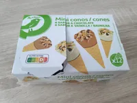 Helados miniconos chocolate y vainilla