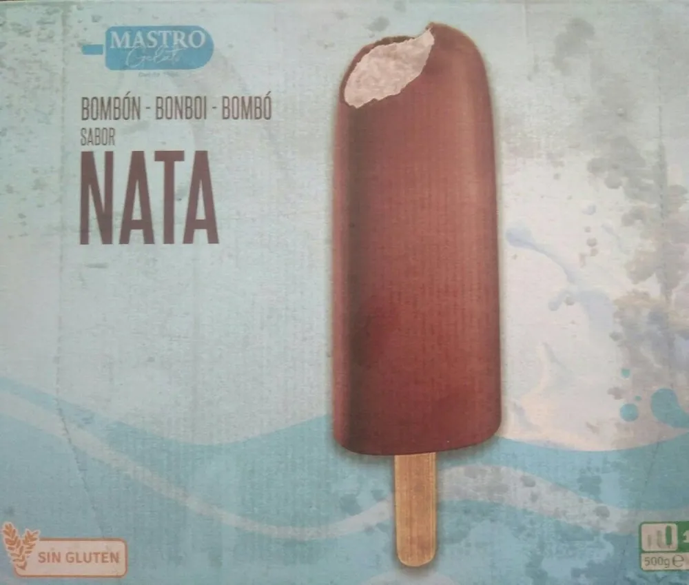 Bombón sabor nata