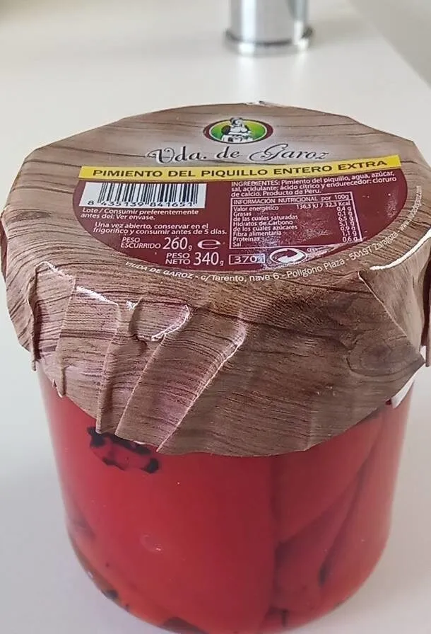 Pimiento del piquillo entero EXTRA