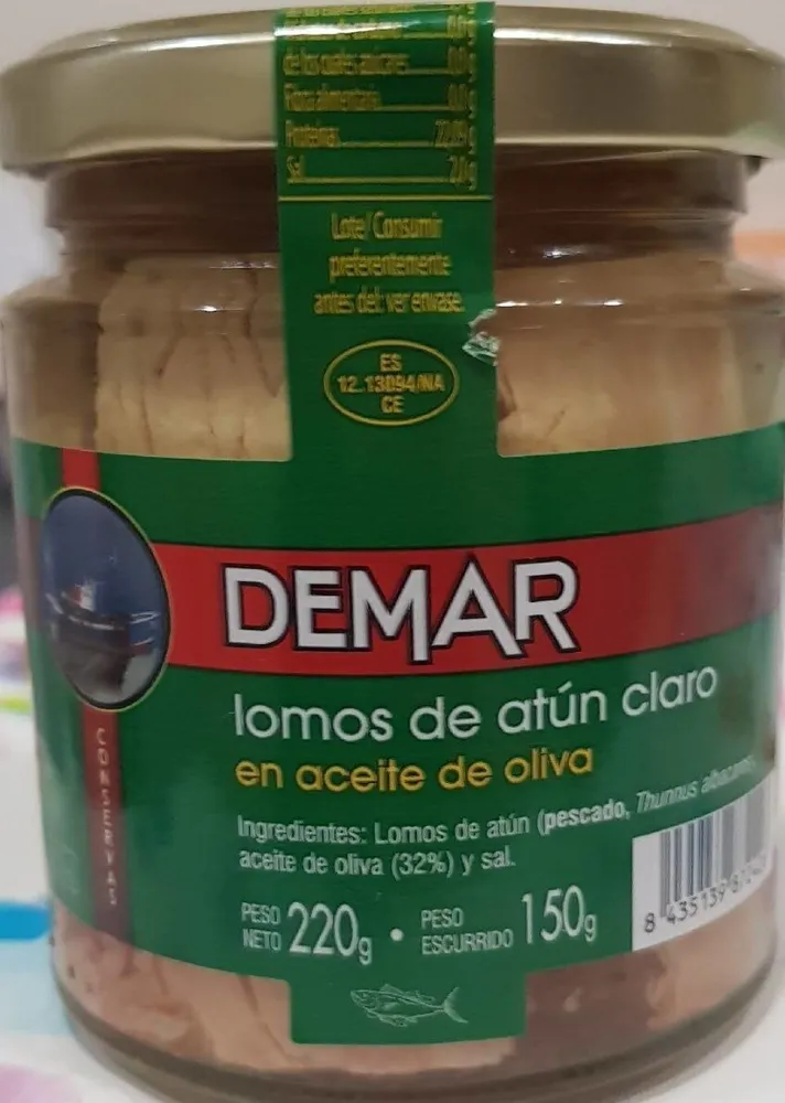 Lomos de atún claro