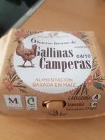 Huevos de gallinas camperas alimentación basada en maíz