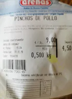 Pinchos de pollo